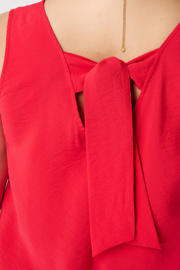 thumbnail: MS Mode blousetop met open rug Plus Size - rood