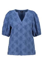 thumbnail: MS Mode rechtvallend blousetop Plus Size - blauw