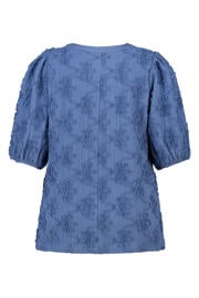 thumbnail: MS Mode rechtvallend blousetop Plus Size - blauw