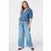 MS Mode rechtvallend blousetop Plus Size - blauw