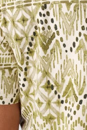 thumbnail: MS Mode rechtvallend T-shirt met print Plus Size - groen