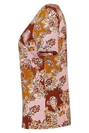 thumbnail: MS Mode rechtvallend T-shirt met print Plus Size - oranje