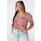 MS Mode rechtvallend T-shirt met print Plus Size - rood