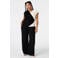 MS Mode overslagtop Plus Size - zwart