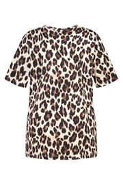 thumbnail: MS Mode T-shirt Plus Size met panterprint - bruin