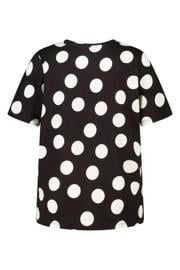 thumbnail: MS Mode T-shirt Plus Size met stippen - zwart