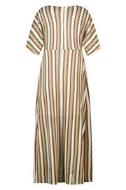 thumbnail: MS Mode maxi zomerjurk Plus Size met print - kaki