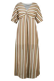 thumbnail: MS Mode maxi zomerjurk Plus Size met print - kaki