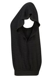 thumbnail: MS Mode aansluitend top met ruches Plus Size - zwart