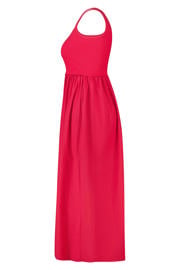 thumbnail: MS Mode a-lijn zomerjurk met plooien Plus Size - rood