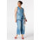 MS Mode aansluitend denim gilet Plus Size - lichtblauw