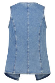 thumbnail: MS Mode aansluitend denim gilet Plus Size - lichtblauw