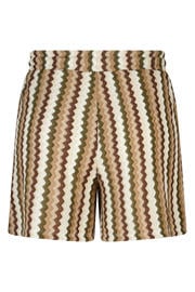 thumbnail: MS Mode high waist regular fit casual short Plus Size - kaki