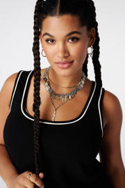 thumbnail: MS Mode aansluitend top Plus Size - zwart