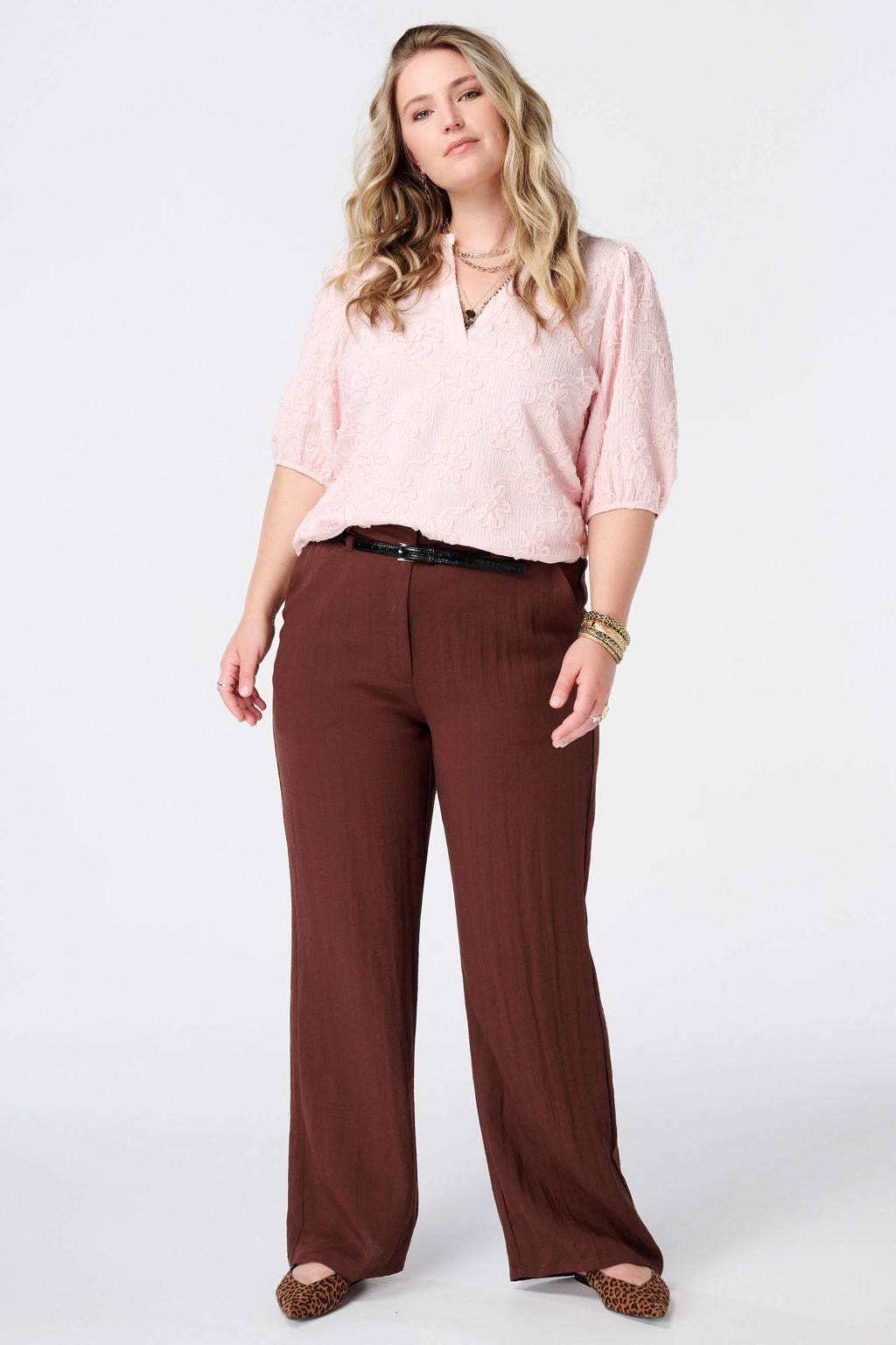 MS Mode blousetop Plus Size - lichtroze