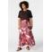 MS Mode A-lijn rok Plus Size met print - meerkleurig
