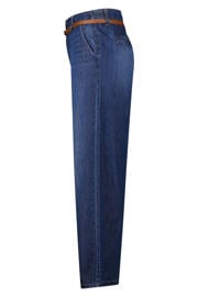 thumbnail: MS Mode high waist wide leg jeans Plus Size - donkerblauw