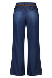 thumbnail: MS Mode high waist wide leg jeans Plus Size - donkerblauw