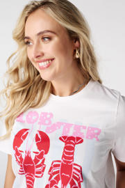 thumbnail: MS Mode rechtvallend T-shirt Plus Size met print - wit