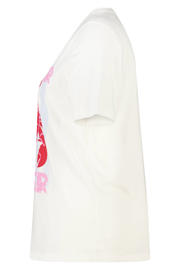 thumbnail: MS Mode rechtvallend T-shirt Plus Size met print - wit