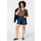 MS Mode blousetop Plus Size met panterprint - bruin