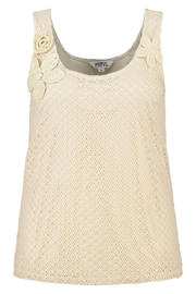 thumbnail: MS Mode gehaakte top Plus Size - beige