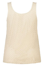 thumbnail: MS Mode gehaakte top Plus Size - beige