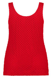 thumbnail: MS Mode gehaakte top Plus Size - rood