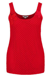 thumbnail: MS Mode gehaakte top Plus Size - rood