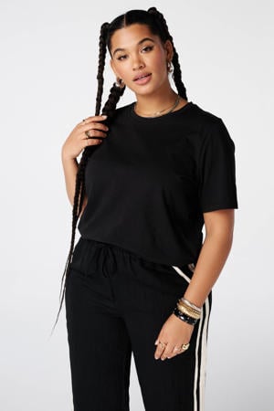 T-shirt Plus Size - zwart