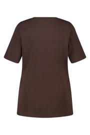 thumbnail: MS Mode T-shirt Plus Size - donkerbruin