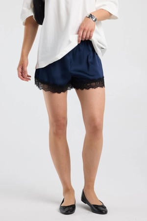 regular fit casual short - donkerblauw
