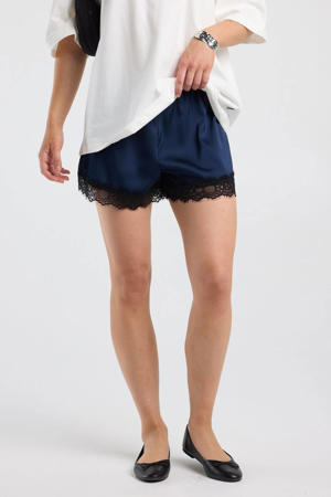 regular fit casual short - donkerblauw