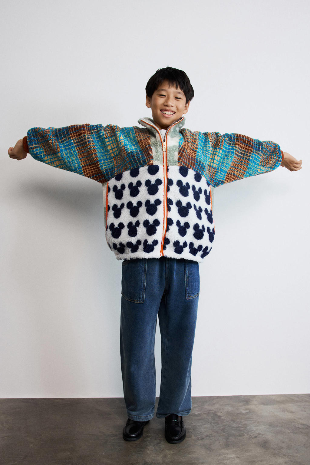 Desigual fleecevest met print - meerkleurig