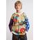 Desigual katoenen trui met print - meerkleurig