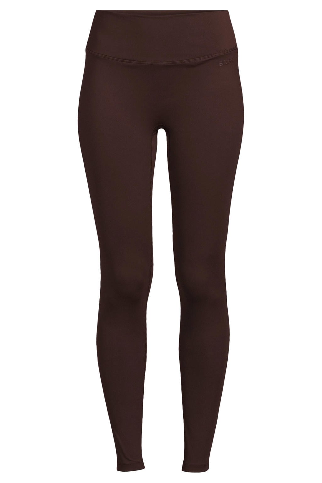 Bruine dames Björn Borg sportlegging van polyester met slim fit, regular waist, elastische tailleband en effen
