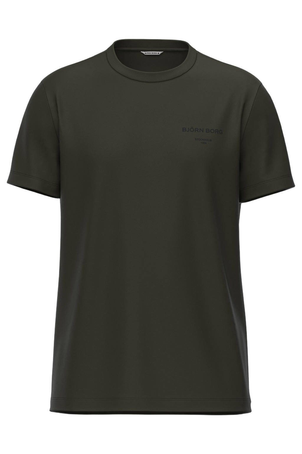 Björn Borg regular fit T-shirt - olijfgroen