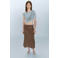 Mango geruite midi rok - bruin