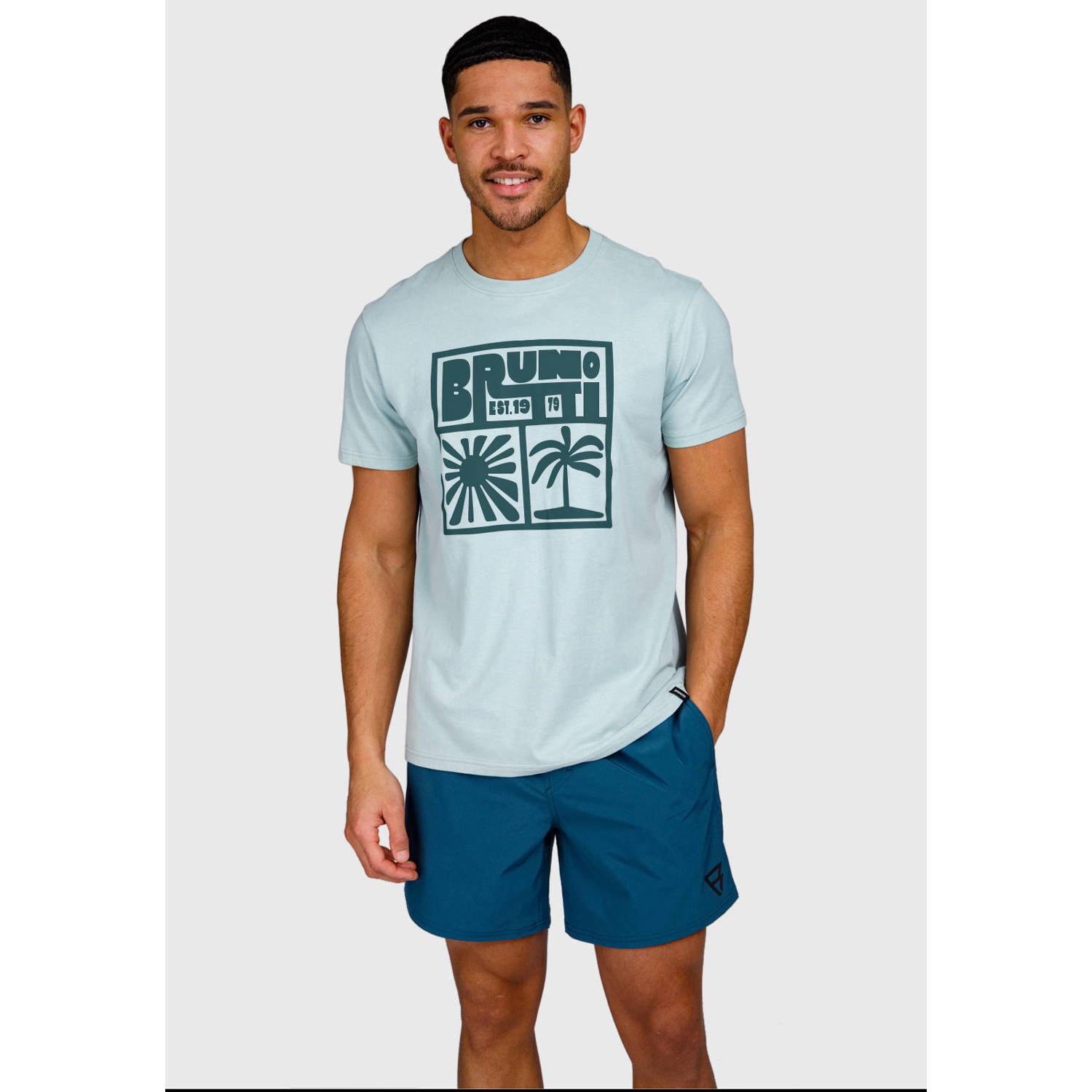 Brunotti T-shirt lichtblauw