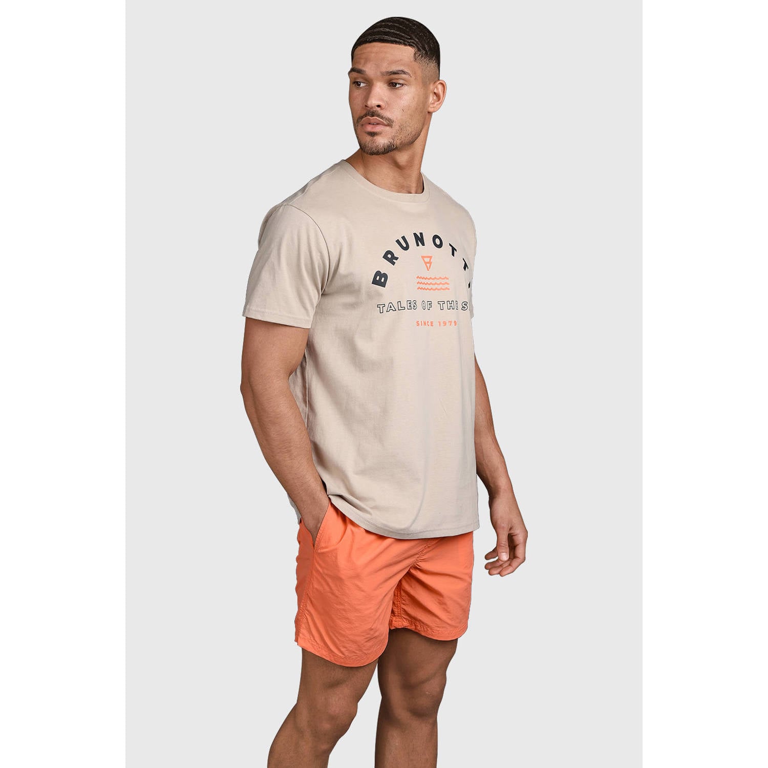 Brunotti outdoor T-shirt lichtgrijs