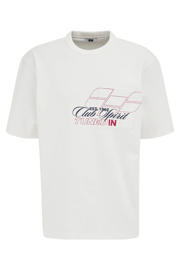 thumbnail: WE Fashion oversized T-shirt met backprint - ecru
