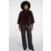 Rino & Pelle faux fur jas - donkerbruin