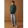 ONLY & SONS JUNIOR hoodie met backprint - donkergroen