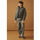 ONLY & SONS JUNIOR gewatteerde winterjas - donkergroen