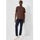 QS regular fit T-shirt - donkerbruin