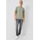 QS regular fit T-shirt - olijfgroen