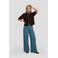 MSCH Copenhagen high waist wide leg broek - turquoise