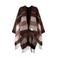 Barts geruite poncho Loche bruin