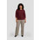 GREAT LOOKS wide leg broek met ruitjesprint beige