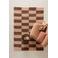 NOUS Living vloerkleed 230x160 cm - oudroze/bruin